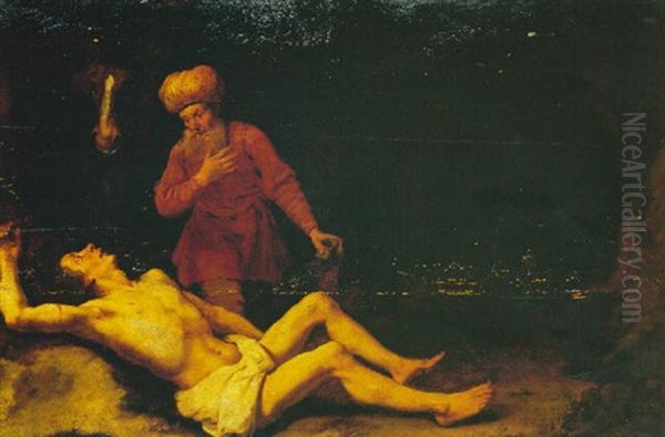 The Good Samaritan Oil Painting by Lambert Jacobs