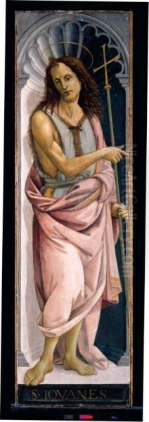 Saint John The Baptist Oil Painting by Bartolomeo Di Giovanni