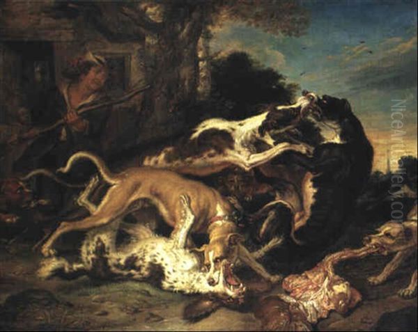 Hundslagsm+l Oil Painting by Juriaen Jacobsz