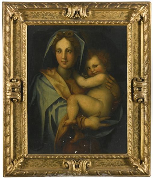 The Madonna And Child Oil Painting by (Jacone) Jacopo di Giovanni di Francesco