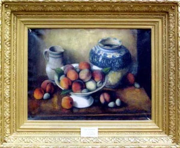 Nature Morte Aux Fruits Et Au Compotier Oil Painting by Charles Jacquemot