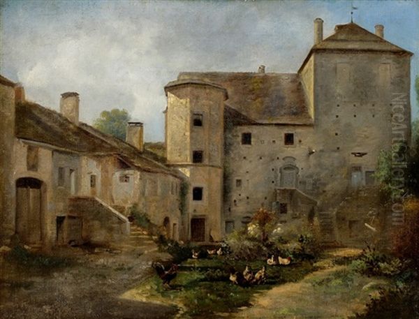 Landscape Oil Painting by Charles Jacques