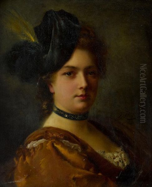 La Courtisane Oil Painting by Gustave Jean Jacquet