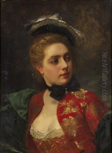 Odette Oil Painting by Gustave Jean Jacquet