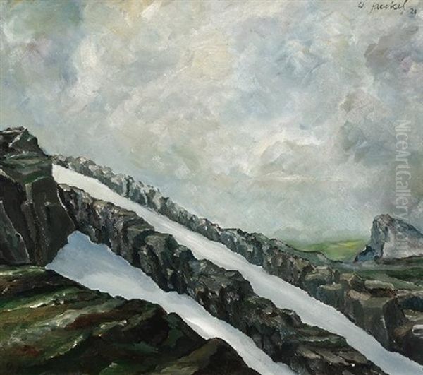 Gebirge Oil Painting by Willi Jaeckel