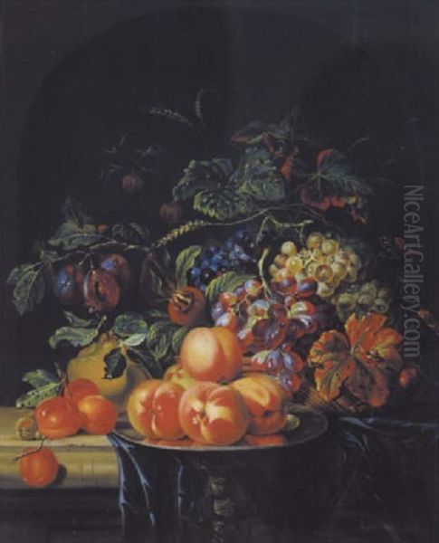 Obststillleben Oil Painting by Adeline (Heuser) Jaeger