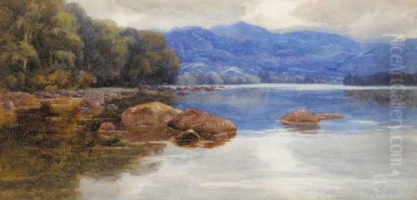 Lough Eske, County Donegal Oil Painting by Mary Georgina Barton