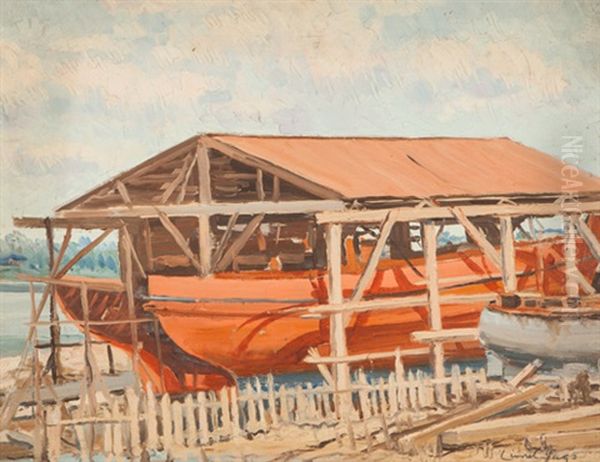 Boat Builders Yard by Lionel Jago