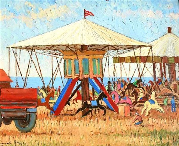 Merry Go Rounds By The Sea by Lionel Jago