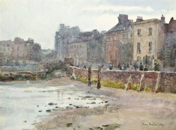 Old Chelsea Wall, London Oil Painting by Rose Barton