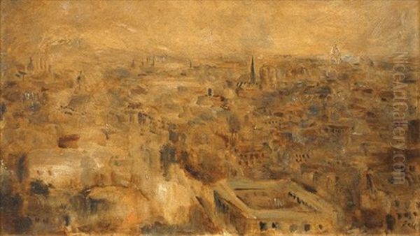 Vue Du Sacre-coeur (+ Ebauche De Nature-morte: Verso) by Wladyslaw Adam Alojzy Jahl