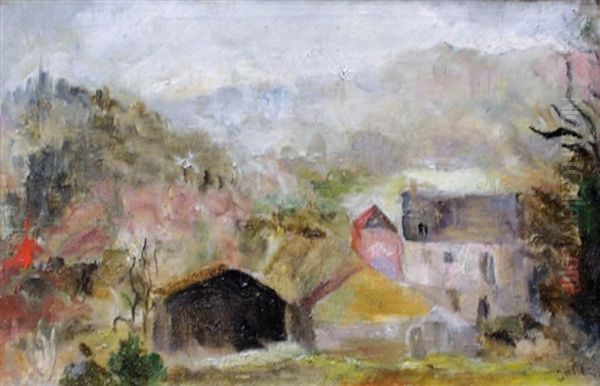 La Brive Oil Painting by Wladyslaw Adam Alojzy Jahl