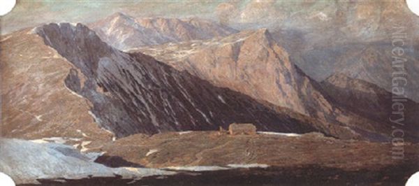 Schneeberg Oil Painting by Gustav Jahn