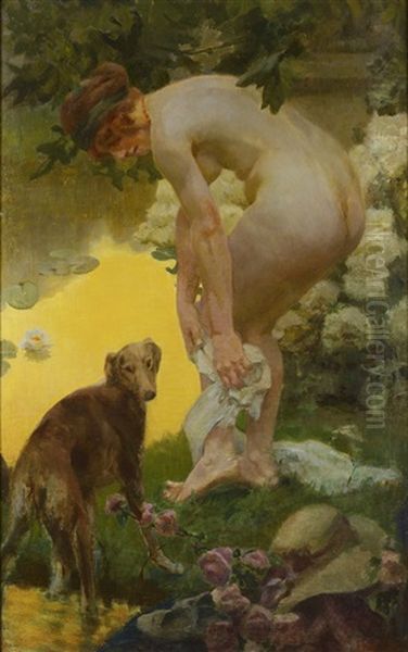 After Bath by Frantisek Jakub