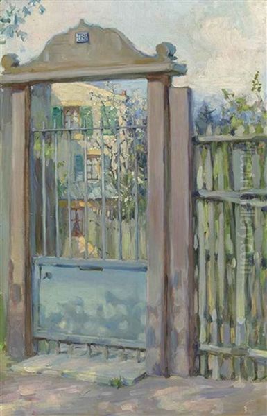 A Gate In Meudon Oil Painting by Maria Vasilevna Jakunchikova