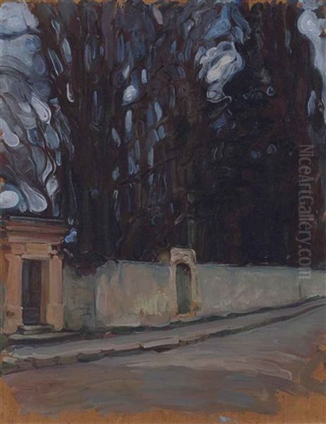 Alley In Meudon Oil Painting by Maria Vasilevna Jakunchikova