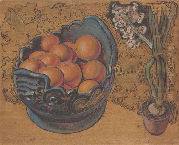 Oranges Oil Painting by Maria Vasilevna Jakunchikova