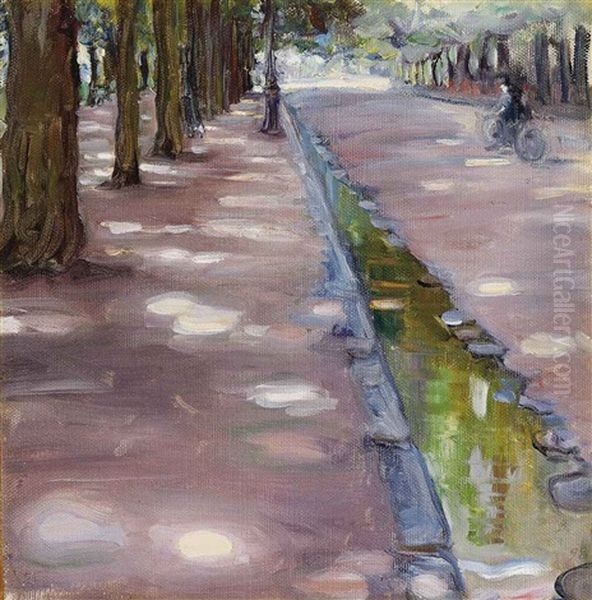 Avenue In The Bois De Boulogne Oil Painting by Maria Vasilevna Jakunchikova