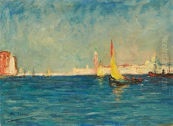 Vue De Venise Oil Painting by Armand Gustave Gerard Jamar