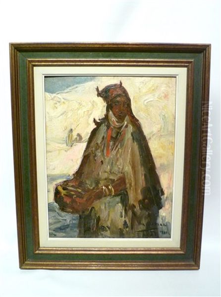 Portrait D'une Orientale Oil Painting by Armand Gustave Gerard Jamar