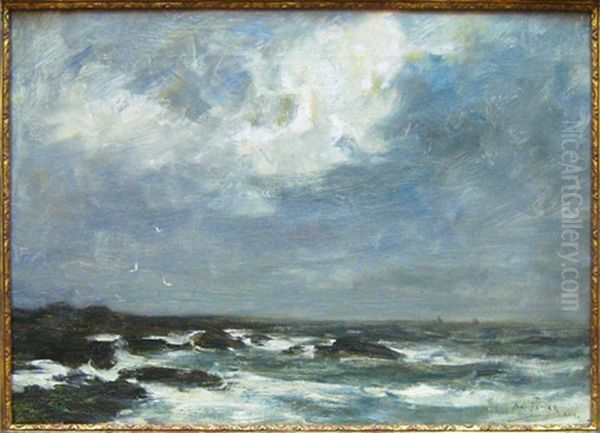 Marine Oil Painting by Armand Gustave Gerard Jamar