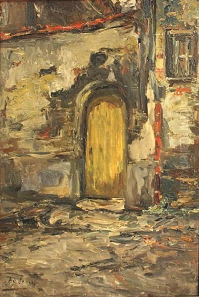 Vieille Porte, Bruges Oil Painting by Armand Gustave Gerard Jamar