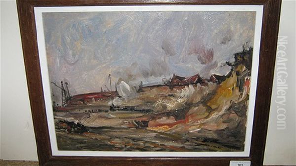 Landschap Oil Painting by Armand Gustave Gerard Jamar