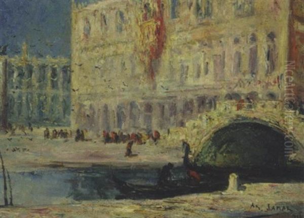 Dogenpalast In Venedig by Armand Gustave Gerard Jamar