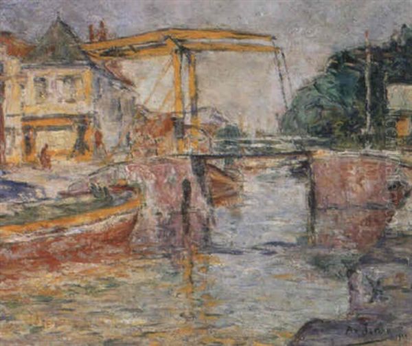 Pont En Hollande by Armand Gustave Gerard Jamar