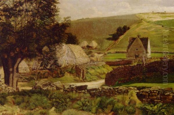 A Dovecote In Its Windrush Valley Setting Oil Painting by Alan Gosset James