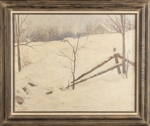 Winter Landscape Oil Painting by Alexander Robertson James