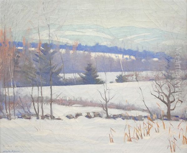 Winter Landscape Oil Painting by Alexander Robertson James