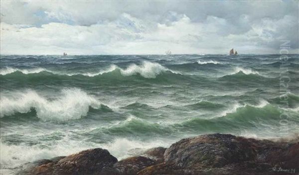 A Breezy Day, Tide Coming In by David James