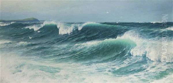 The Inrushing Tide Oil Painting by David James