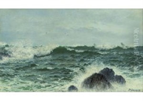 Sea Oil Painting by David James