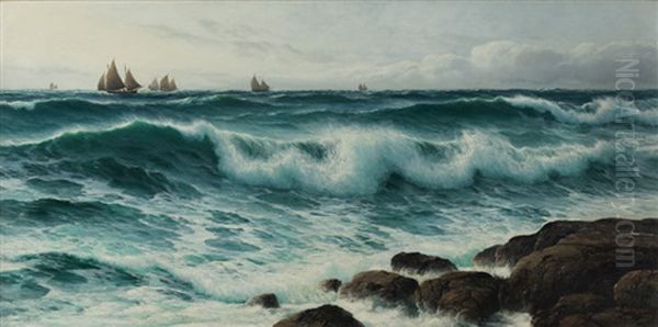 Wave Oil Painting by David James