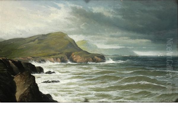 Coastal View Oil Painting by David James