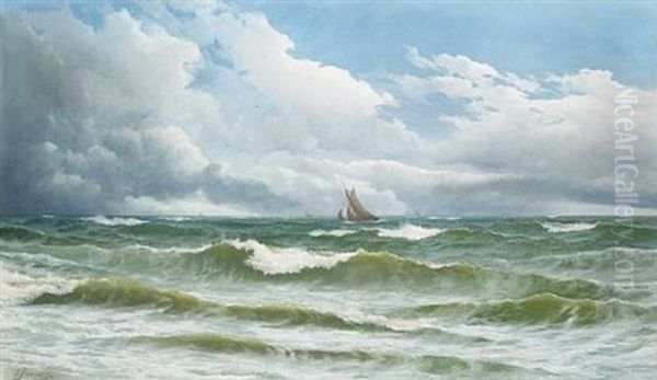 Rolling Breakers Oil Painting by David James