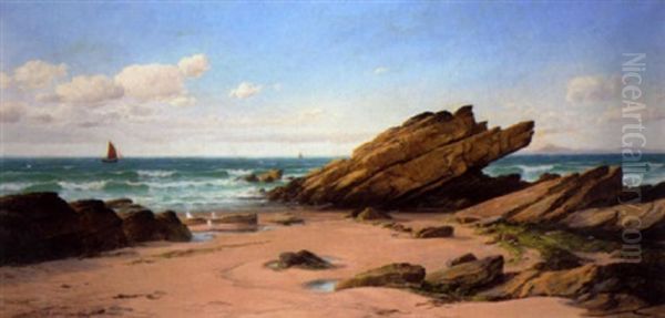 Summer Morning, St. Brides Bay, South Wales Oil Painting by David James