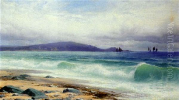 In Mounts Bay, Cornwall Oil Painting by David James