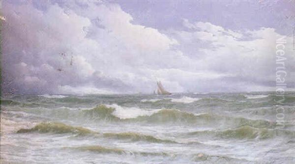 Summer At Sea Oil Painting by David James