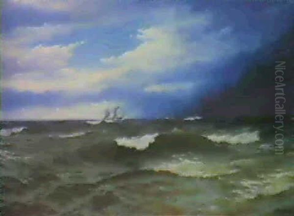 The Open Sea Oil Painting by David James