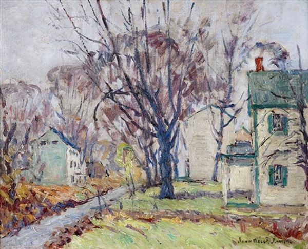 Houses By A Creek by John Wells James