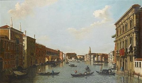 The Grand Canal, Venice, Looking North West From The Palazzo Vendramin-calergi Towards San Geremia by William James