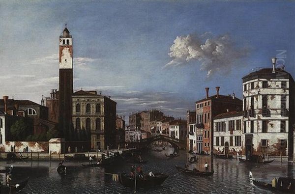 Le Grand Canal Oil Painting by William James