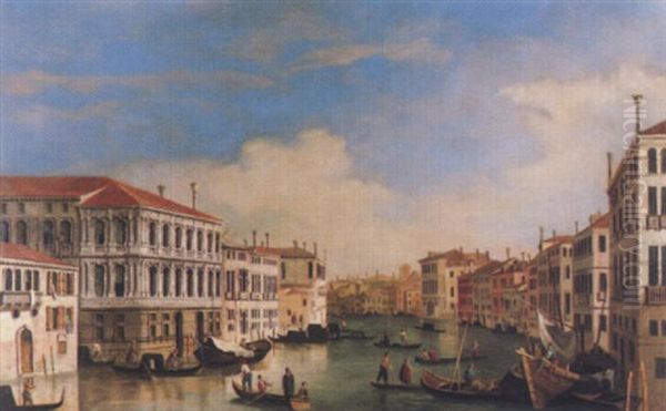 Sicht Auf Den Canale Grande Oil Painting by William James