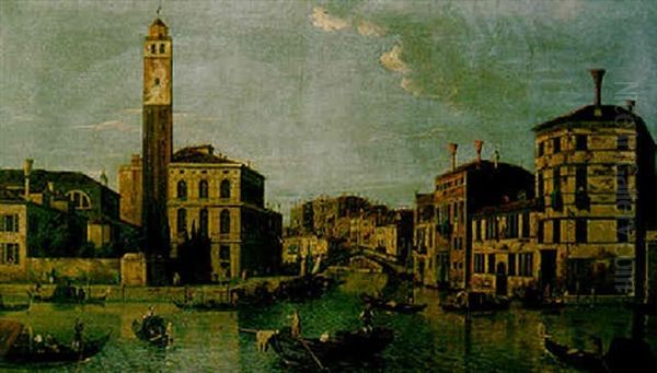 Der Canale Grande In Venedig Oil Painting by William James