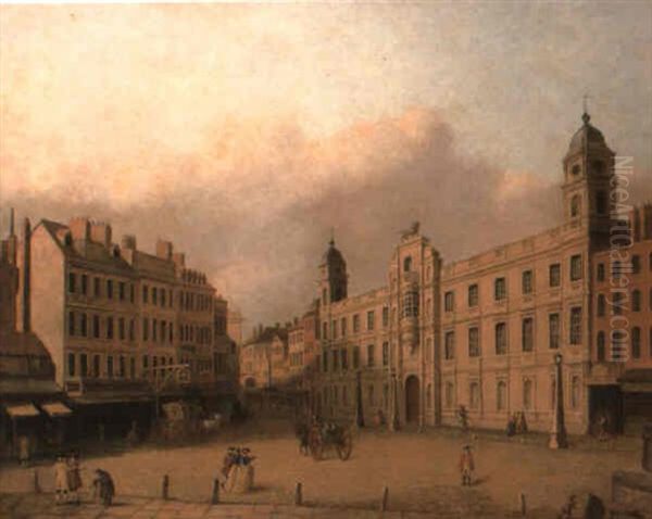 Northumberland House, Charing Cross Oil Painting by William James