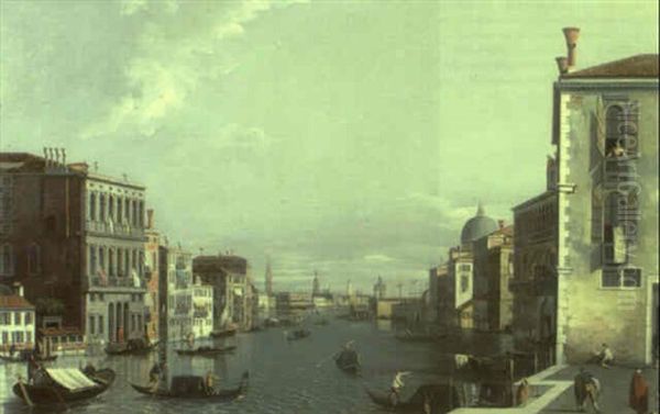 View Of The Grand Canal, Venice Oil Painting by William James