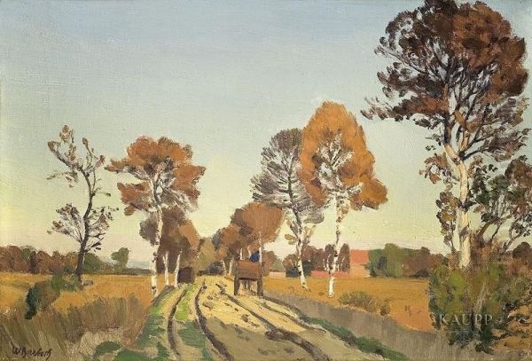 Herbstliche Landschaft Oil Painting by Wilhelm Bartsch